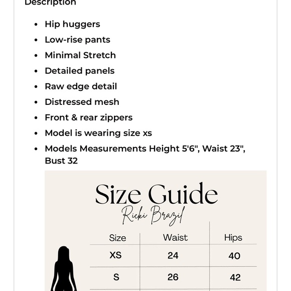 Ricki Brazil Hip Hugger Pants - Picture 5 of 5